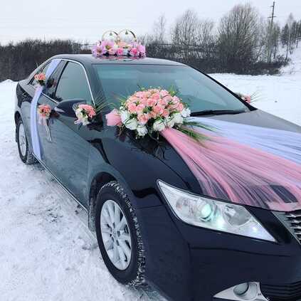 Car Decoration with Rose for wedding